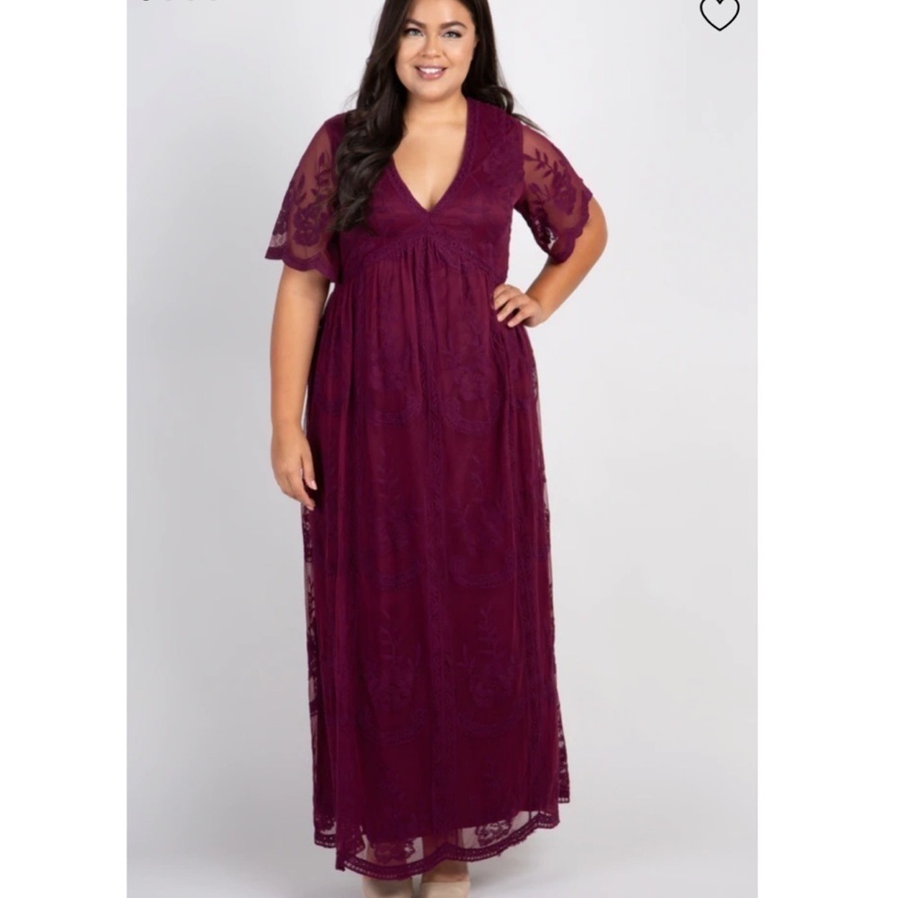 PinkBlush lace maxi dress NWOT - Picture 2 of 4